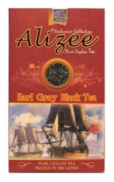 Чай черный листовой с бергамотом Alizee Earl Gray Black Tea, 100 гр., картонная коробка
