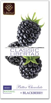 Шоколад Libertad Classic горький шоколад с ежевикой 80 гр., картон