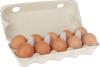 Яйцо куриное Пошехонское столовое С1 мраморное (яркий желток), 10 штук, картон