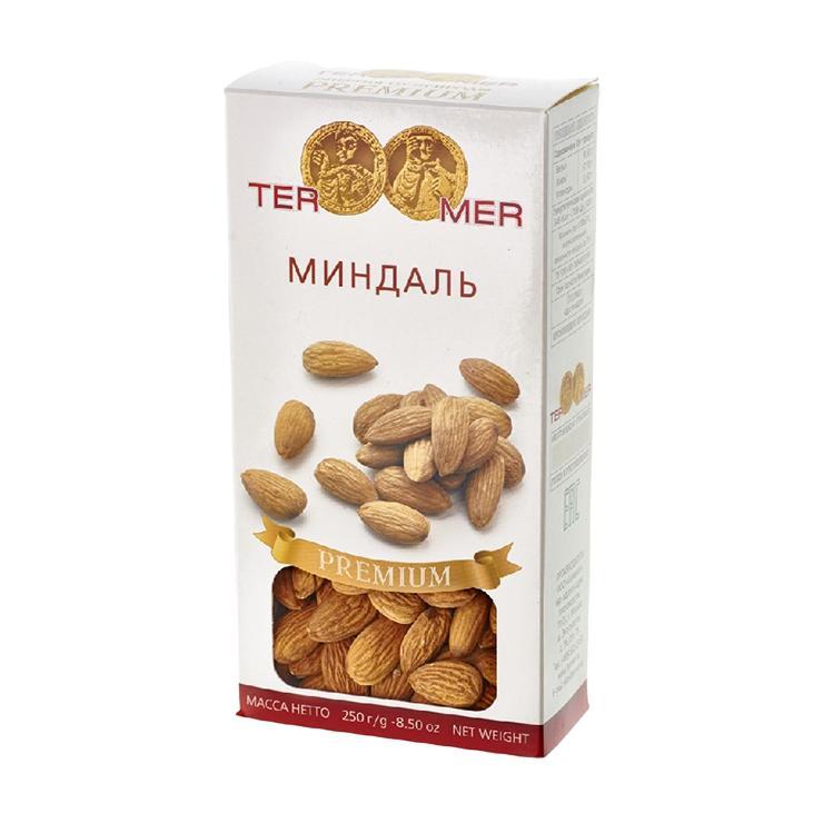 Миндаль Termer натуральный 250 гр., картон
