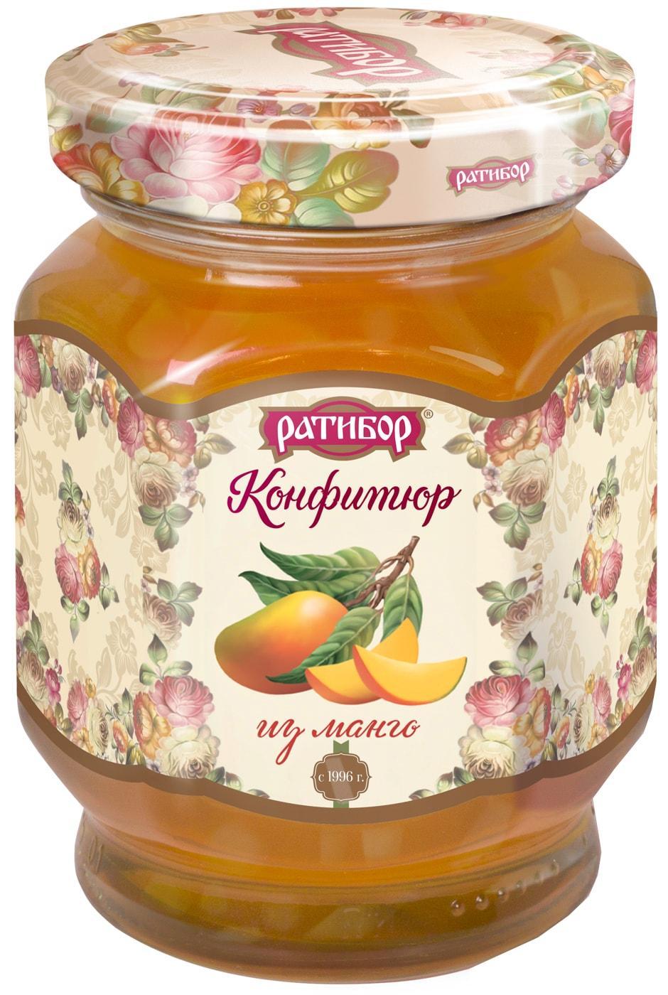 Конфитюр РАТИБОР из манго 350 гр., стекло