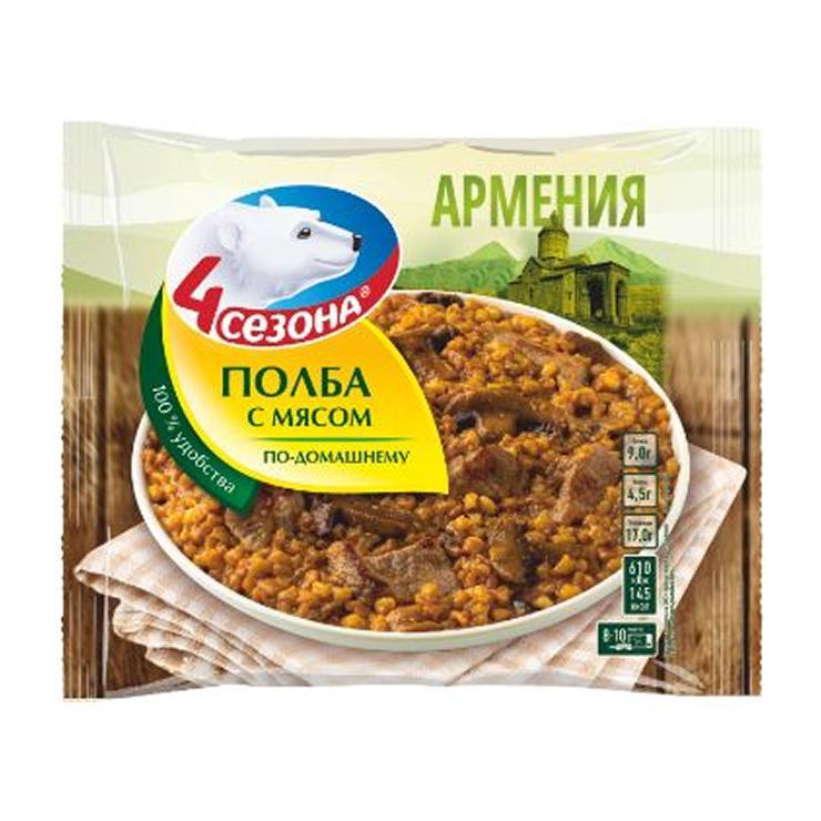 Полба 4 Сезона с мясом по домашнему 400 гр., флоу-пак