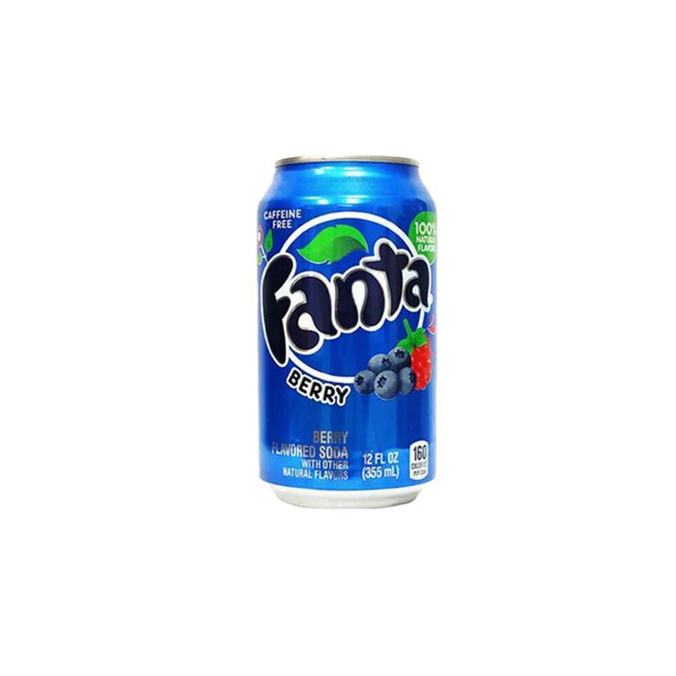 Напиток газированный Fanta ягоды США 355 мл., ж/б