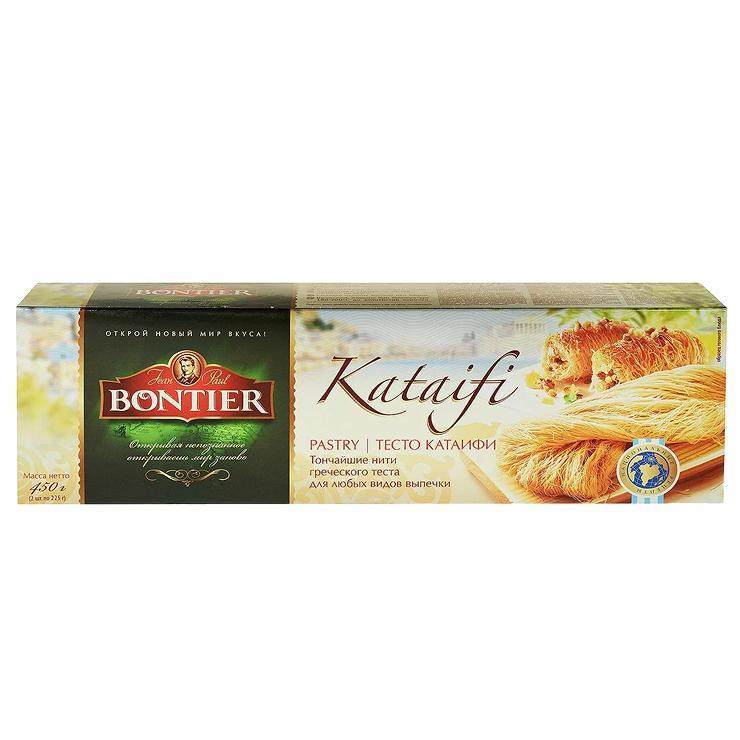 Тесто Kataifi Bontier для дубайского шоколада 450 гр., картон