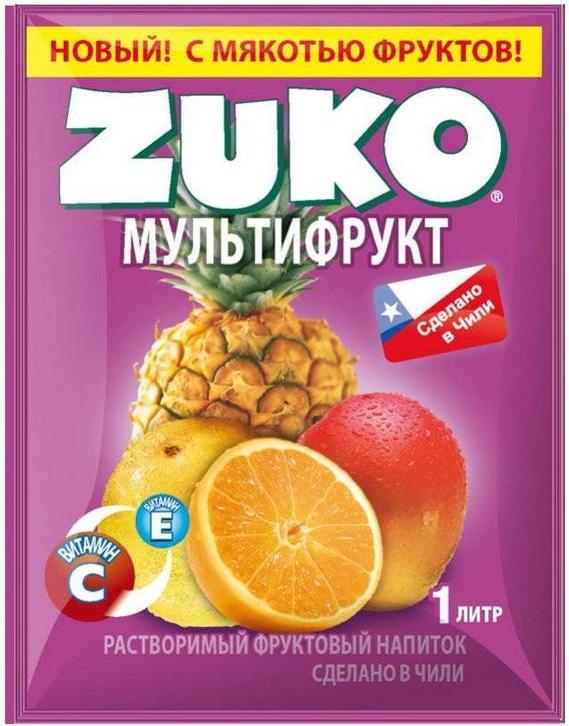 Растворимый напиток Zuko Мультифрукт 20 гр., саше