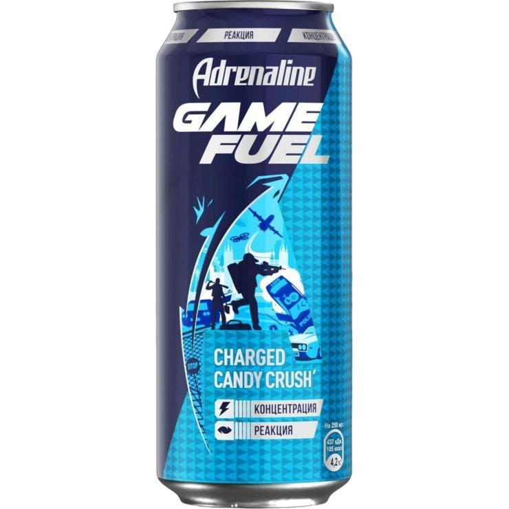 Напиток энергетический Adrenaline Rush Game Fuel 449 мл., ж/б