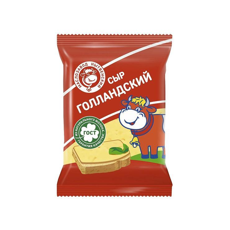 Сыр Нытвенский Голландский 45% 180 гр., флоу-пак