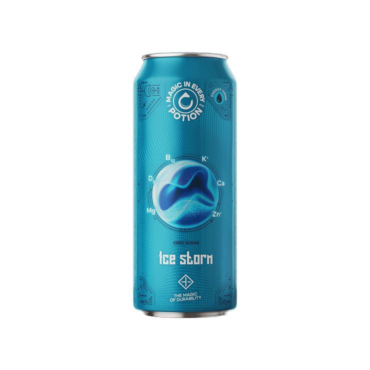 Напиток энергетический Potion Super Isotonic ледяной шторм 450 мл., ж/б