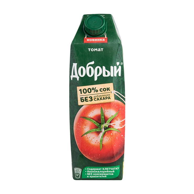 Сок Добрый томатный с солью 1 л., тетра-пак