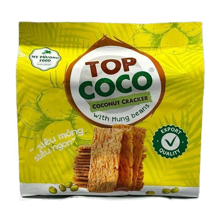 Крекеры TOP COCO кокосовые бобы мунг 150 гр., дой-пак