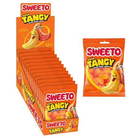 Мармелад Sweeto Sour tangy кислые мандариновые дольки 80 гр., флоу-пак