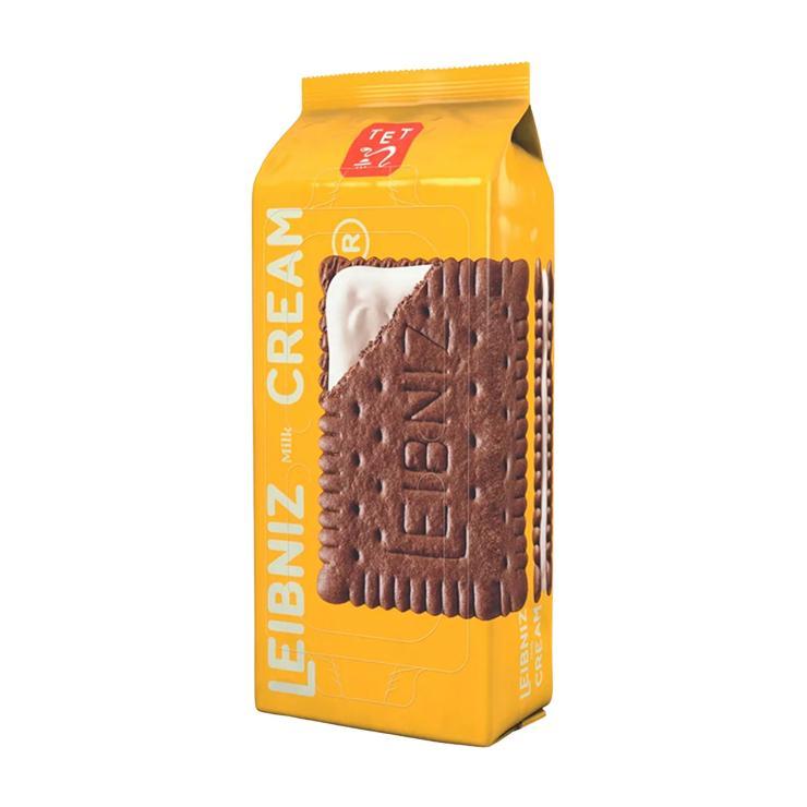 Печенье-сэндвич Leibniz Milk Cream какао молочный крем 190 гр., флоу-пак