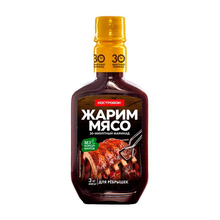 Маринад Костровок Жарим мясо для ребрышек 300 гр., ПЭТ
