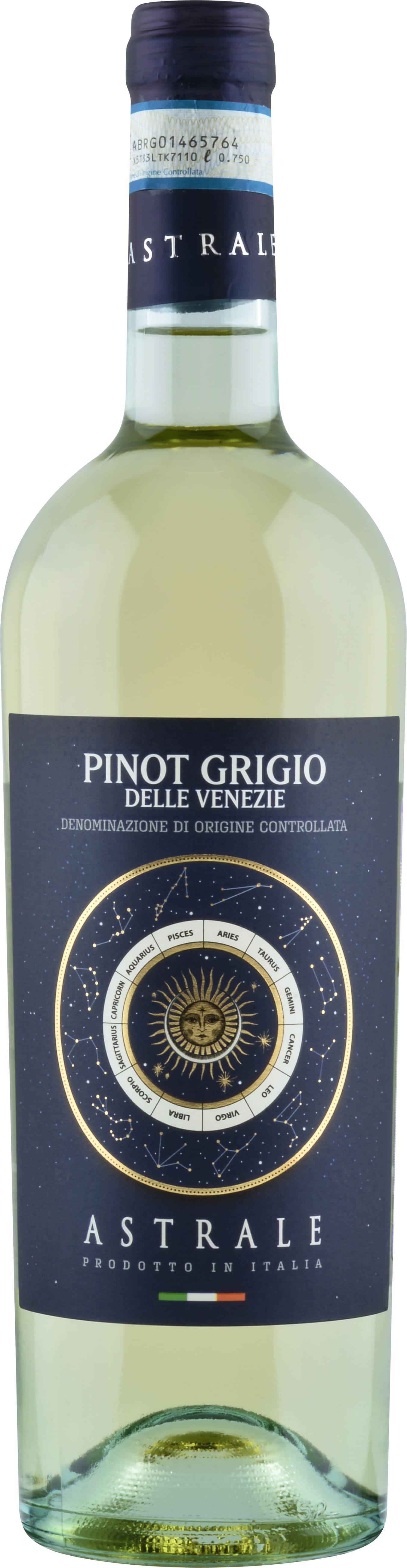 Вино Астрале, Пино Гриджио делле Венецие, белое сухое, Италия 750 мл., стекло