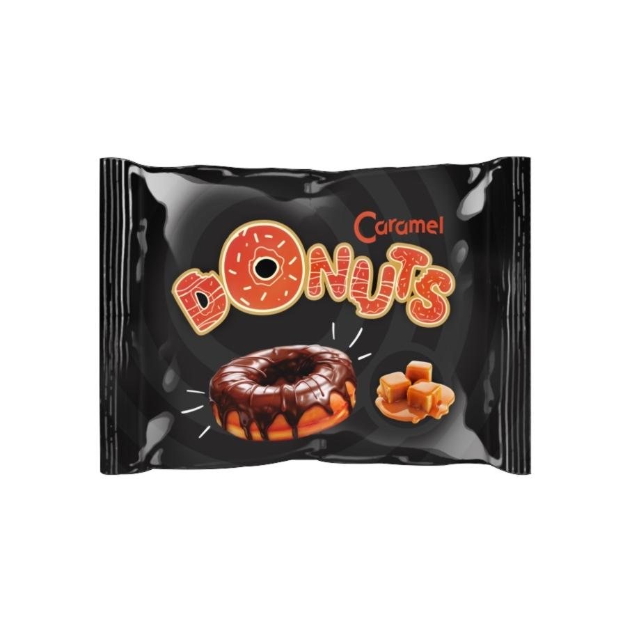 Пончик Dr.Snack Caramel Donut глазированный с карамельной начинкой 40 гр., флоу-пак