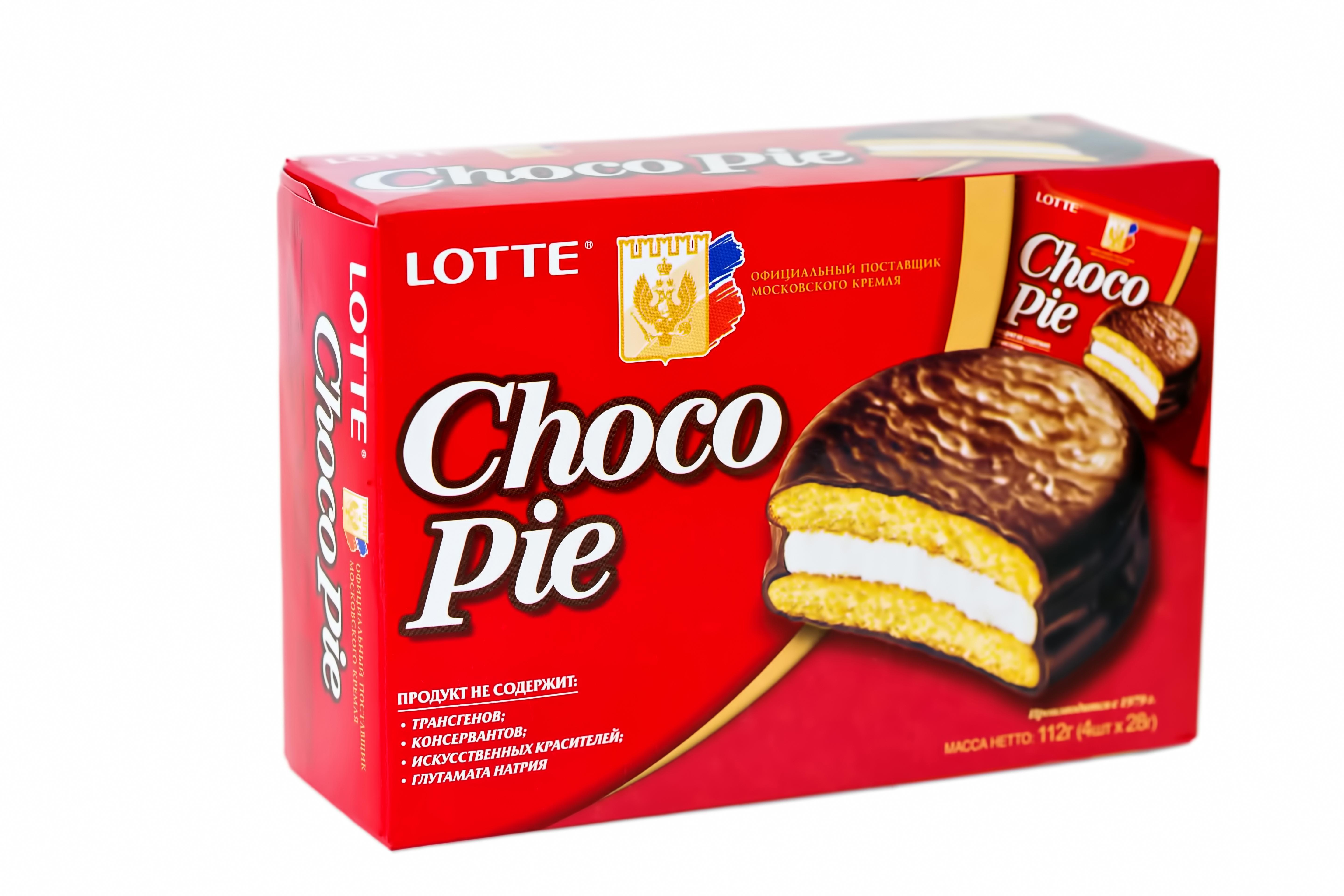 Пирожное Choco Pie Lotte Классическое 112 гр., картон