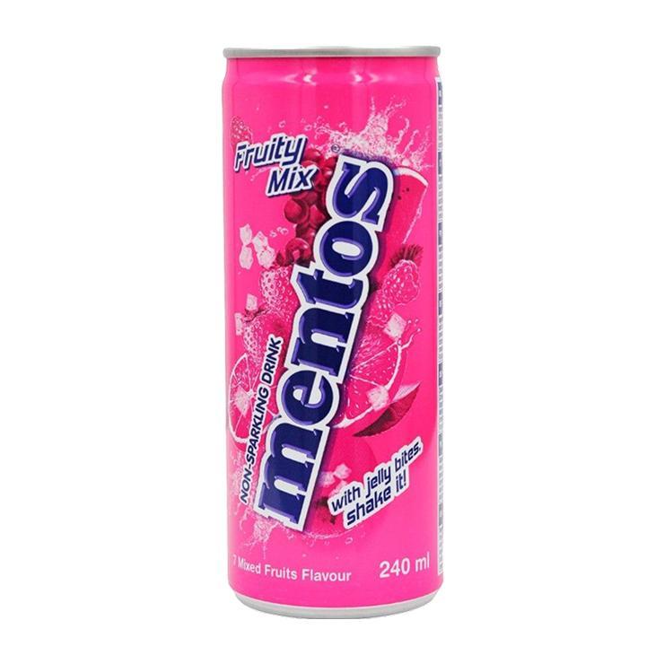 Напиток сокосодержащий Mentos Fruity Mix 240 мл., ж/б