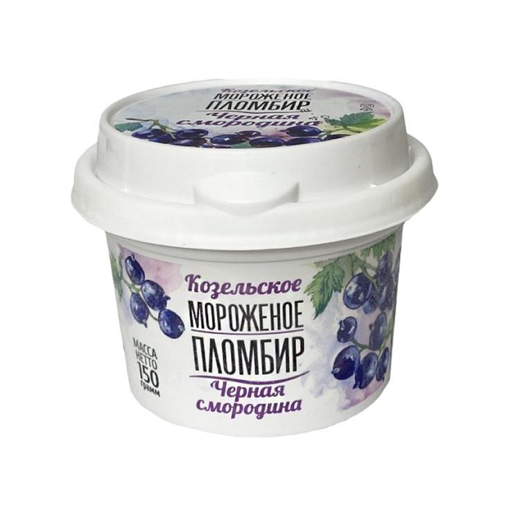 Мороженое Козельское черная смородина пломбир 13,5% 150 гр., стакан