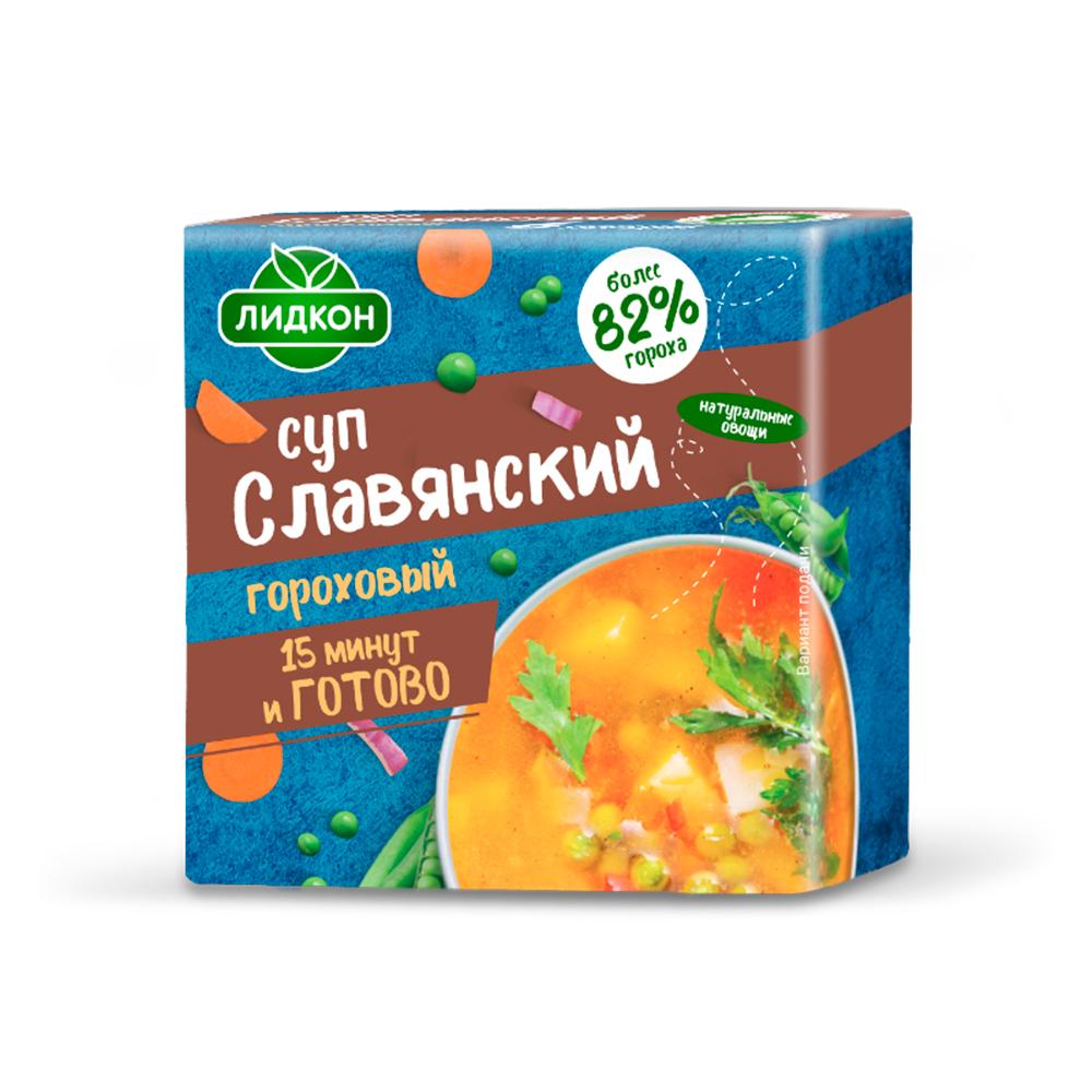 Суп Лидкон Славянский гороховый брикет 200 гр., обертка