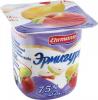 Продукт йогуртный Эрмигурт с яблоком и грушей 7,5% 100 гр., ПЭТ