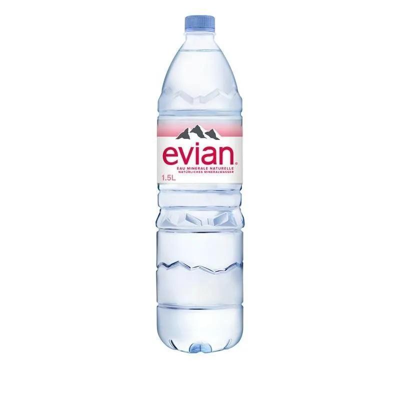 Вода негазированная Evian минеральная 1.5 л., ПЭТ