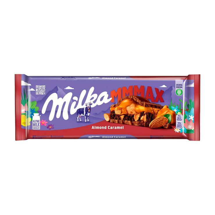 Шоколад Milka Almond Caramel миндаль карамель 300 гр., флоу-пак