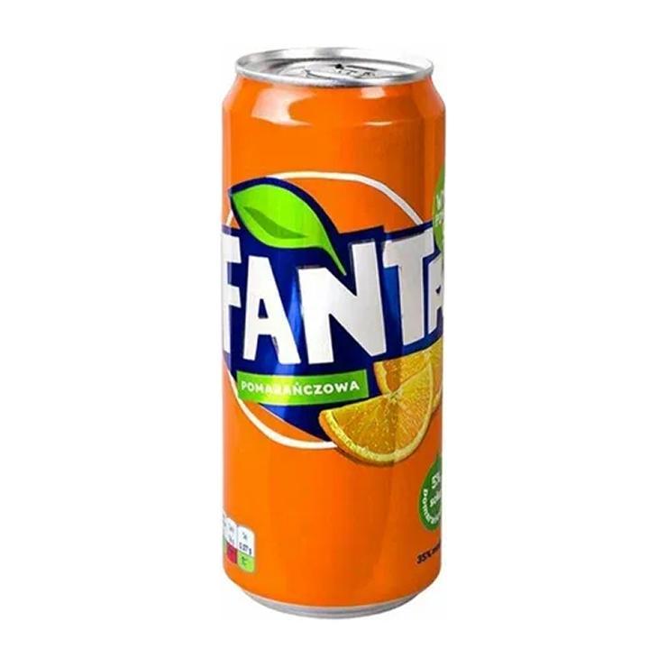 Напиток газированный Fanta Orange со вкусом апельсина 330 мл., ж/б