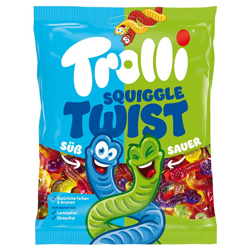 Мармелад Trolli Squiggles twist Букашки обнимашки 150 гр., флоу-пак