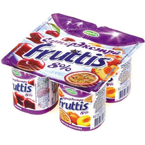 Суперэкстра 8% Вишня/Персик-Маракуйя, Fruttis, 115 гр, ПЭТ