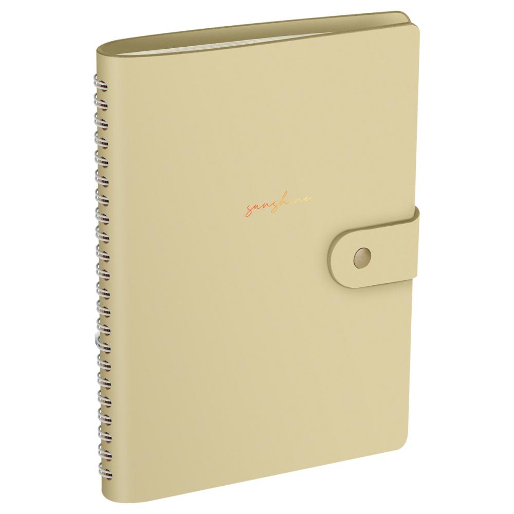 Записная книжка Greenwich Line Pastel Yellow А5 96 листов скрытый гребень блок в линию кожзам., пакет