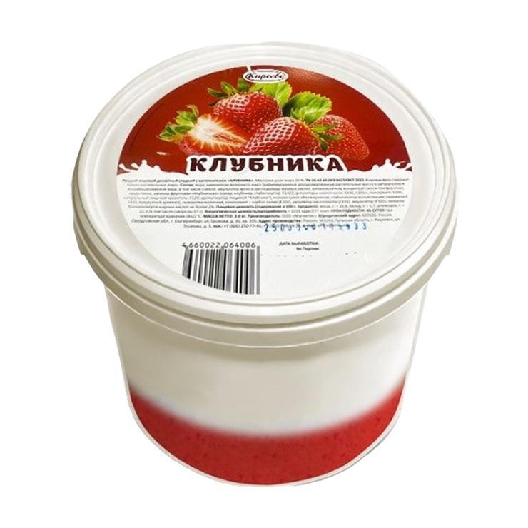Продукт десертный Киреево клубника 20% 3 кг., ведро