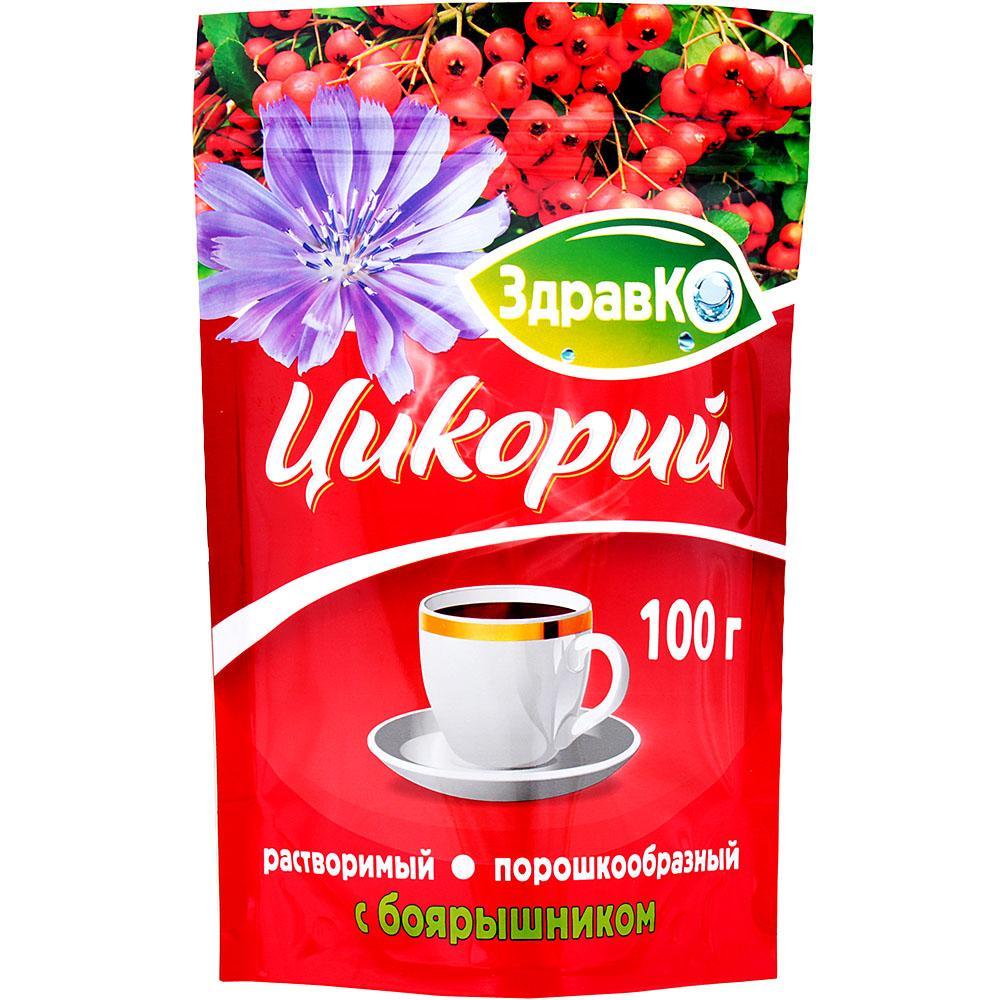 Цикорий растворимый Здравко с боярышником, 100 гр., дой-пак