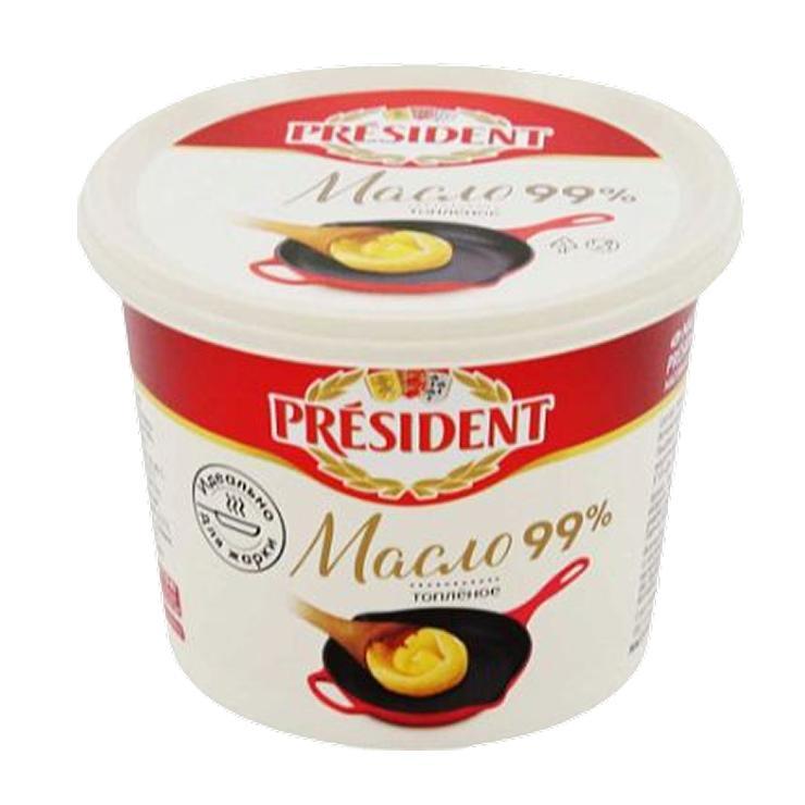 Масло топленое President 99% 200 гр., пластиковая упаковка