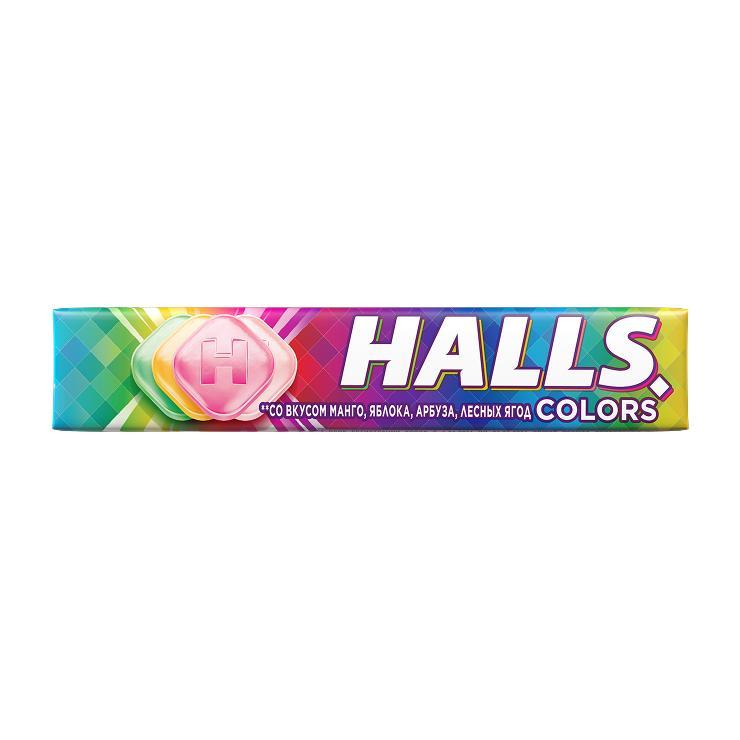 Леденцы Halls Colors 25 гр., бумага