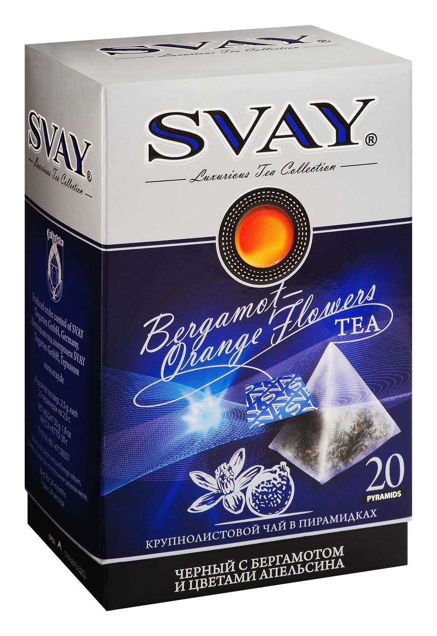 Чай Svay Bergamot-Orange черный в пирамидках, 54 гр., картон