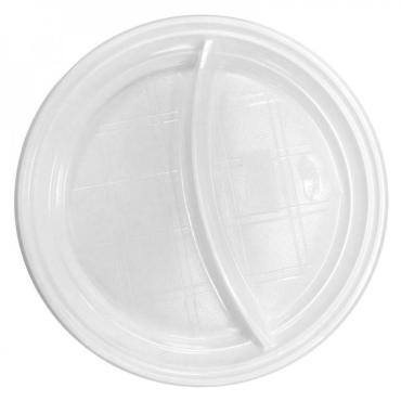 Тарелки 2-секцион. d=205 мм., белые 12 шт., УпакСервис, картонная коробка