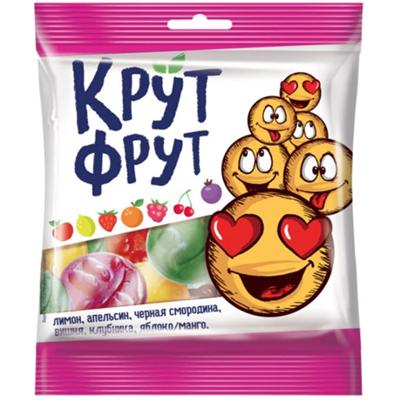 Жевательный мармелад KrutFrut Смайлики 70 гр., флоу-пак