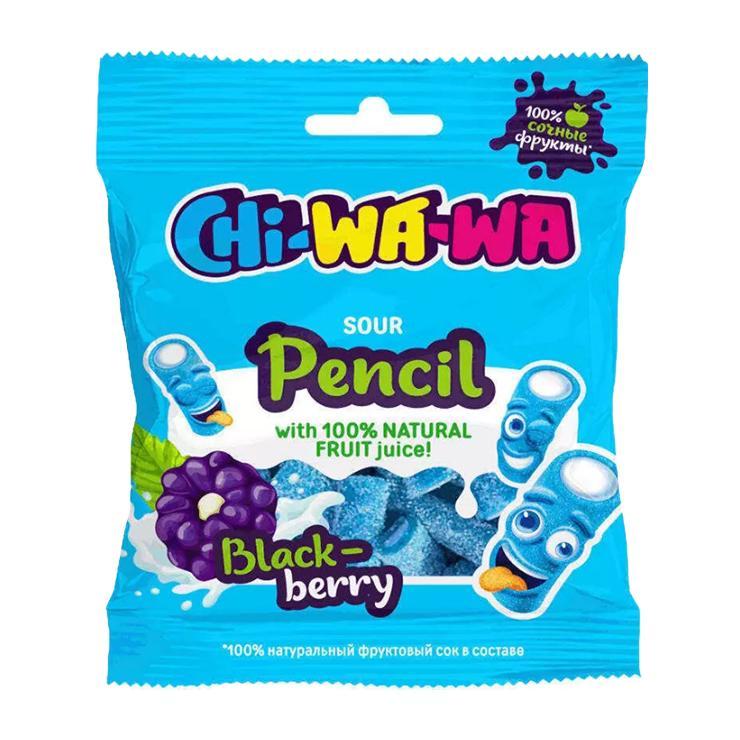 Мармелад жевательный Chi-wa-wa ежевика кислый 60 гр., флоу-пак