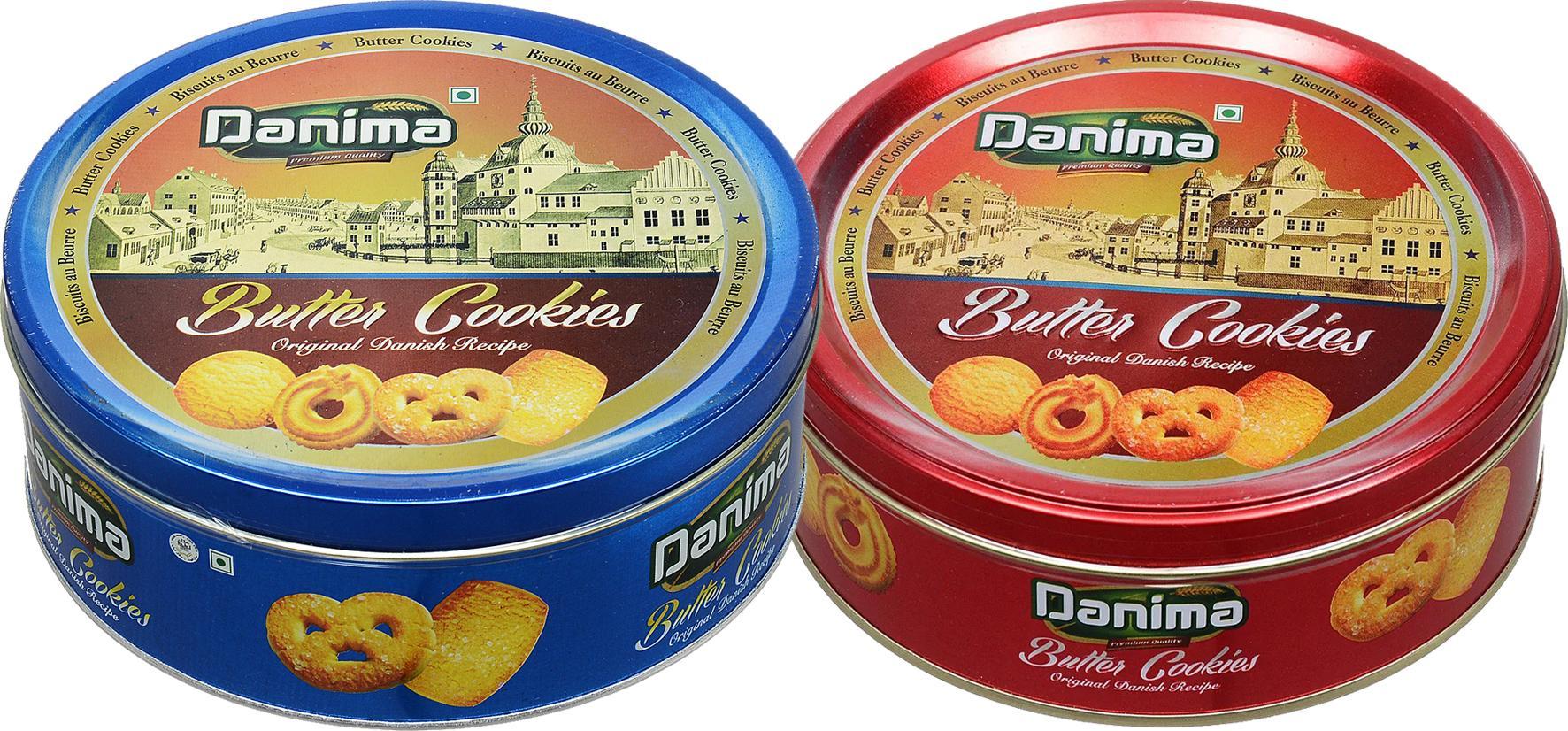 Печенье DANIMA Butter Cookies сливочное 340 гр., ж/б