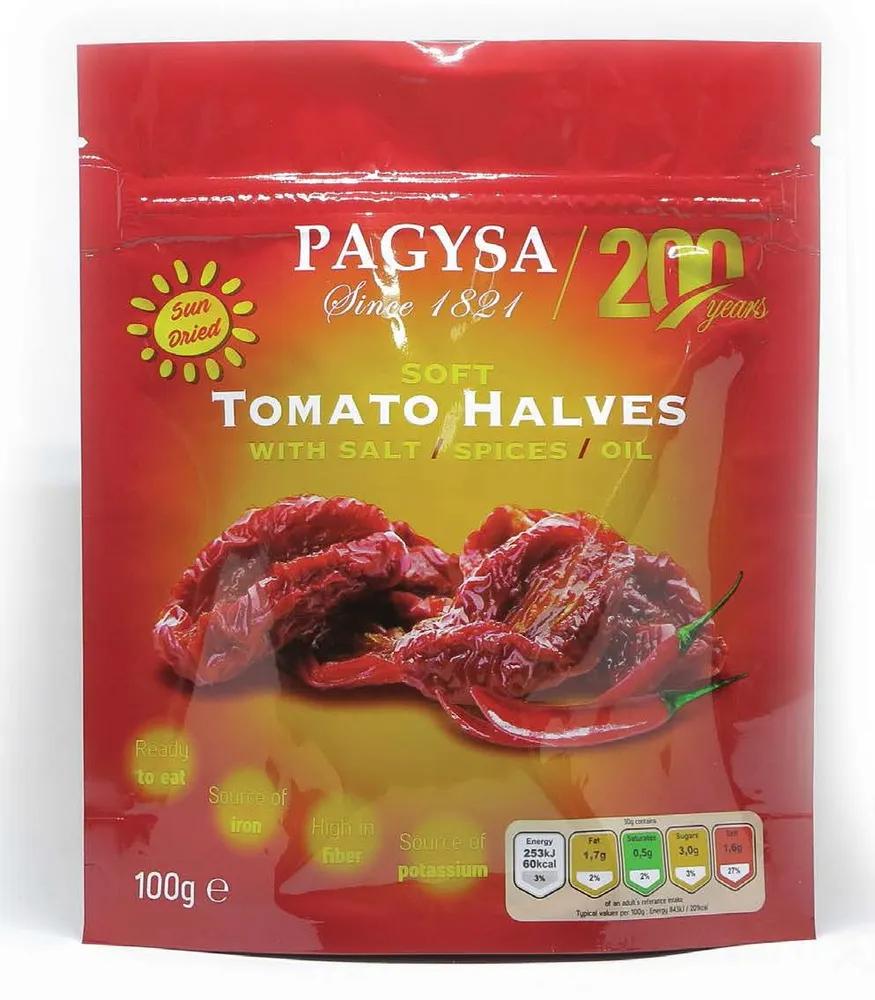 Томаты PAGYSA soft вяленые с маслом и перцем чили 100 гр., дой-пак
