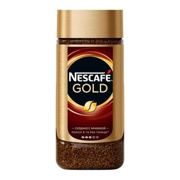 Кофе растворимый Nescafe Gold, 190 гр., стекло, 6 шт. в кор.