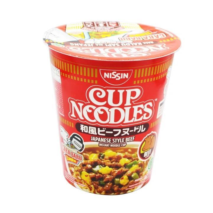 Лапша Nissin cup noodles со вкусом говядины, 66 гр., ПЭТ