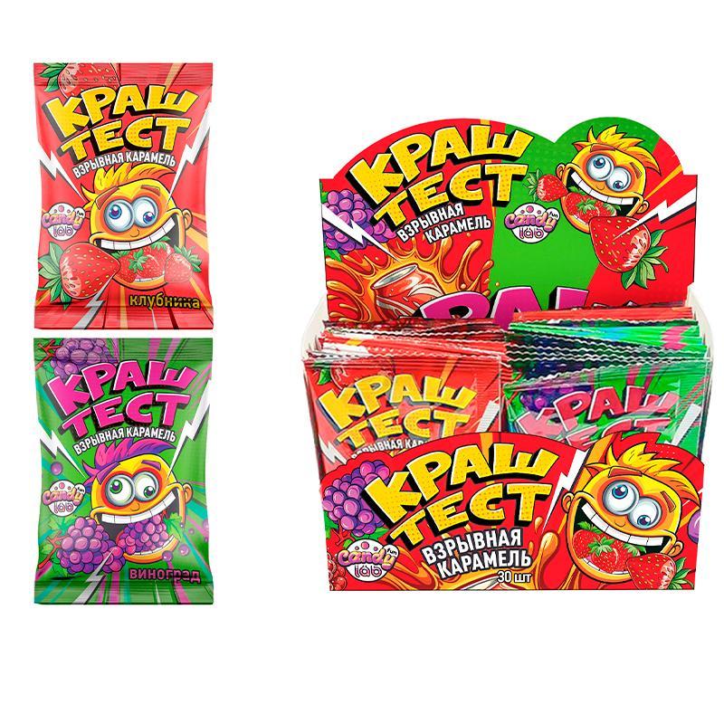 Карамель взрывная Fun Candy Lab Краштест 4 гр., флоу-пак