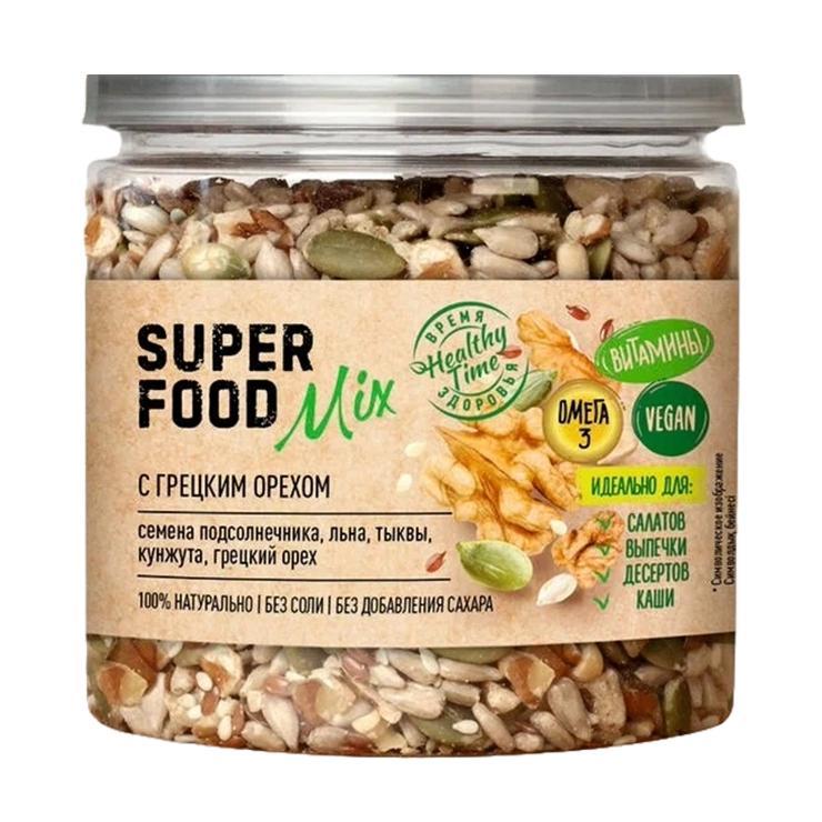 Смесь семян Super Food Mix грецкий орех 270 гр., ПЭТ