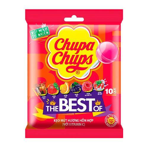 Леденцы Chupa Chups lollipops vitamin c 93 гр., флоу-пак