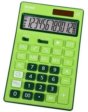 Калькулятор зеленый Uniel UD-181G, 180 гр., картонная коробка