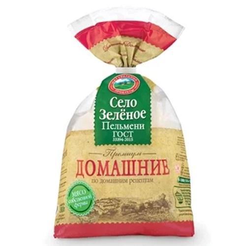 Пельмени Село Зелёное Домашние ГОСТ 400 гр., флоу-пак