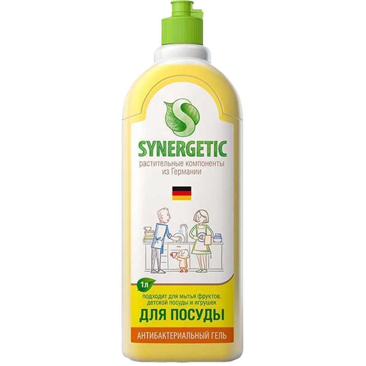 Средство для мытья посуды Synergetic лимон концентрированное 1 л., ПЭТ