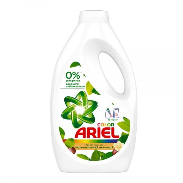 Жидкое средство для стирки Ariel Color Масло Ши для цветного белья 1300 мл., пакет