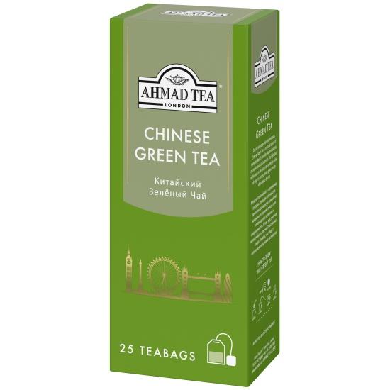 Чай Ahmad Tea Chinese Green Tea зеленый 25 пакетиков 50 гр., картон